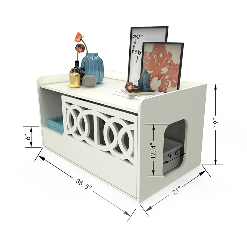Скрытая туалетная корпуса мебель для мусора мебели для кошачьей клетки Скрытая туалетная корпуса мебель для мусора мебели для кошачьей клетки