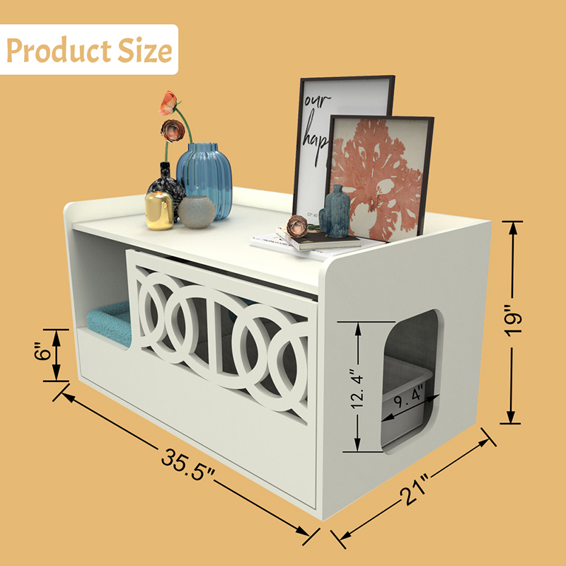 Скрытая туалетная корпуса мебель для мусора мебели для кошачьей клетки Скрытая туалетная корпуса мебель для мусора мебели для кошачьей клетки