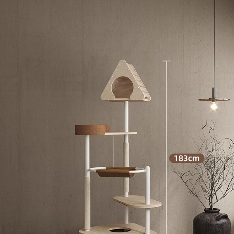 Минималистская геометрическая милая деревянная башня крытая квартира гнездо кошачьи дерево кот Минималистская геометрическая милая деревянная башня крытая квартира гнездо кошачьи дерево кот