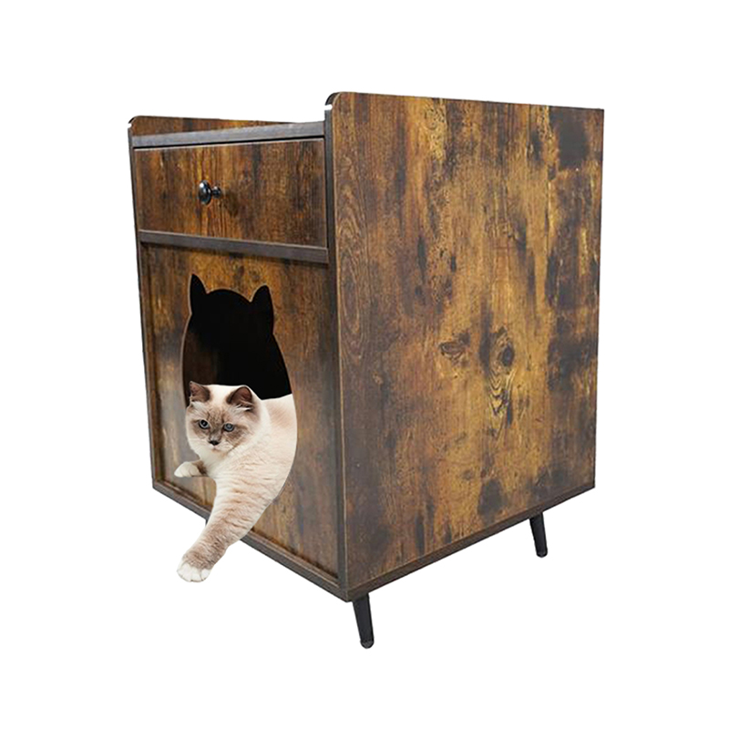 Телевизионная мебельная клетка кошек с ящиком мусора Телевизионная мебельная клетка кошек с ящиком мусора