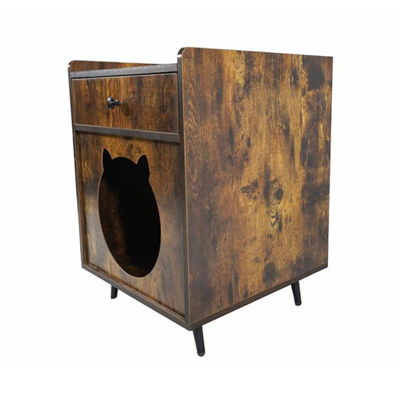 Телевизионная мебельная клетка кошек с ящиком мусора Телевизионная мебельная клетка кошек с ящиком мусора
