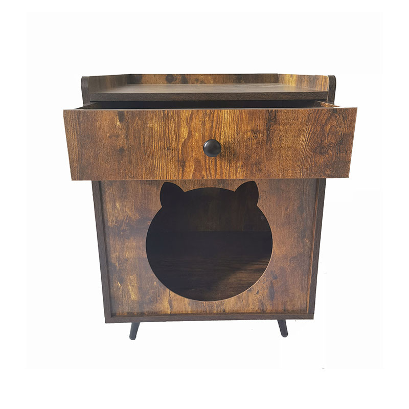 Телевизионная мебельная клетка кошек с ящиком мусора Телевизионная мебельная клетка кошек с ящиком мусора