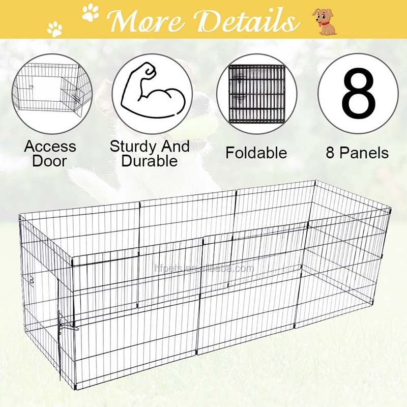 8 панелей металлический забор для домашних животных складной проволочную собаку 8 панелей металлический забор для домашних животных складной проволочную собаку
