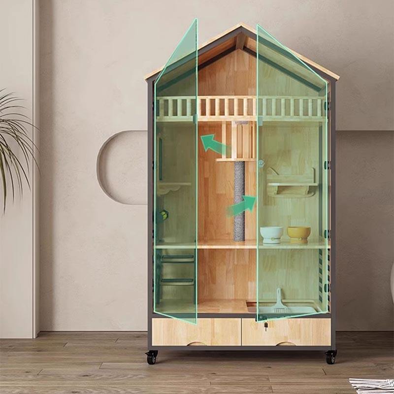 Многослойная деревянная вилла-клетка Многослойная деревянная вилла-клетка