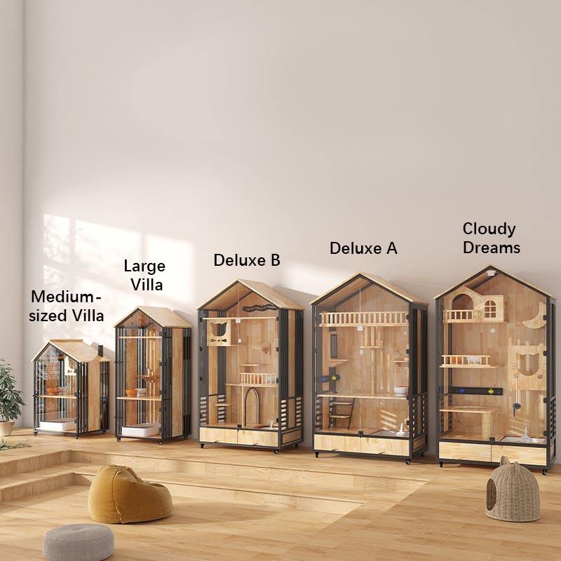 Многослойная деревянная вилла-клетка Многослойная деревянная вилла-клетка