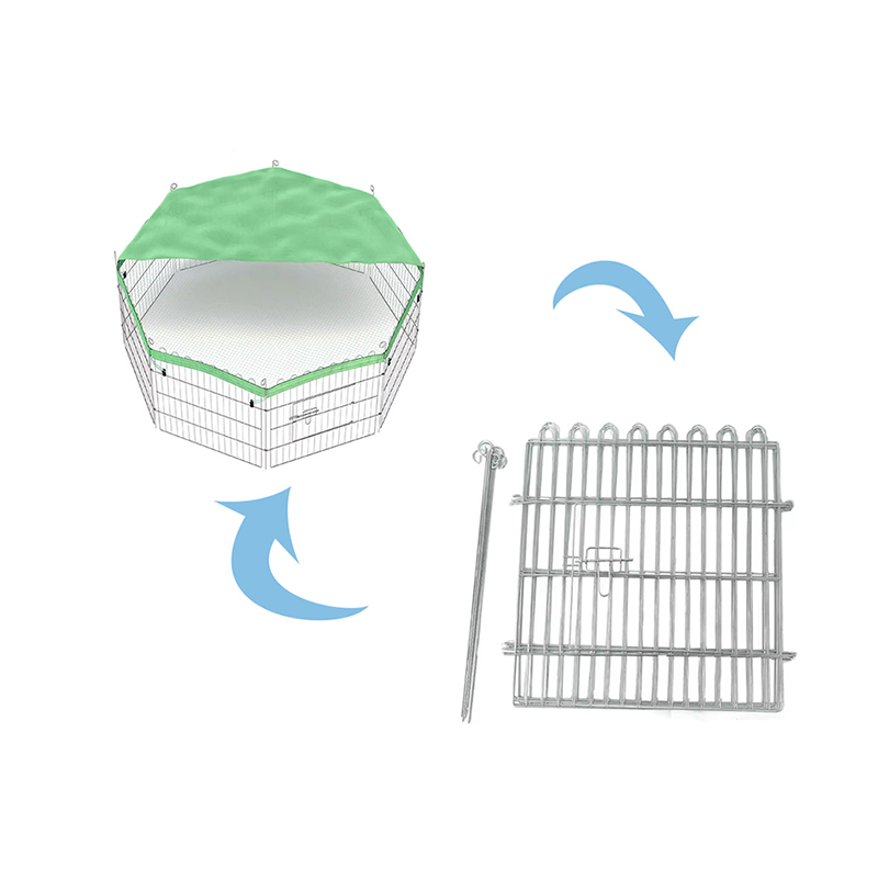 Складная щенка кроличье металлическое пробежек Playpen с верхней крышкой Складная щенка кроличье металлическое пробежек Playpen с верхней крышкой