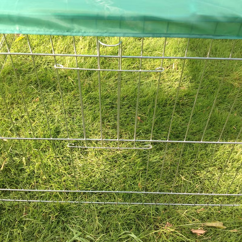 Складная проволока на открытом воздухе Metal Dog Playpen с верхней крышкой Складная проволока на открытом воздухе Metal Dog Playpen с верхней крышкой